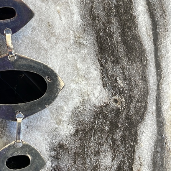 NWT 925 Silver Black Onyx 7” Bracelet- The Protection Stone - Picture 9 of 9